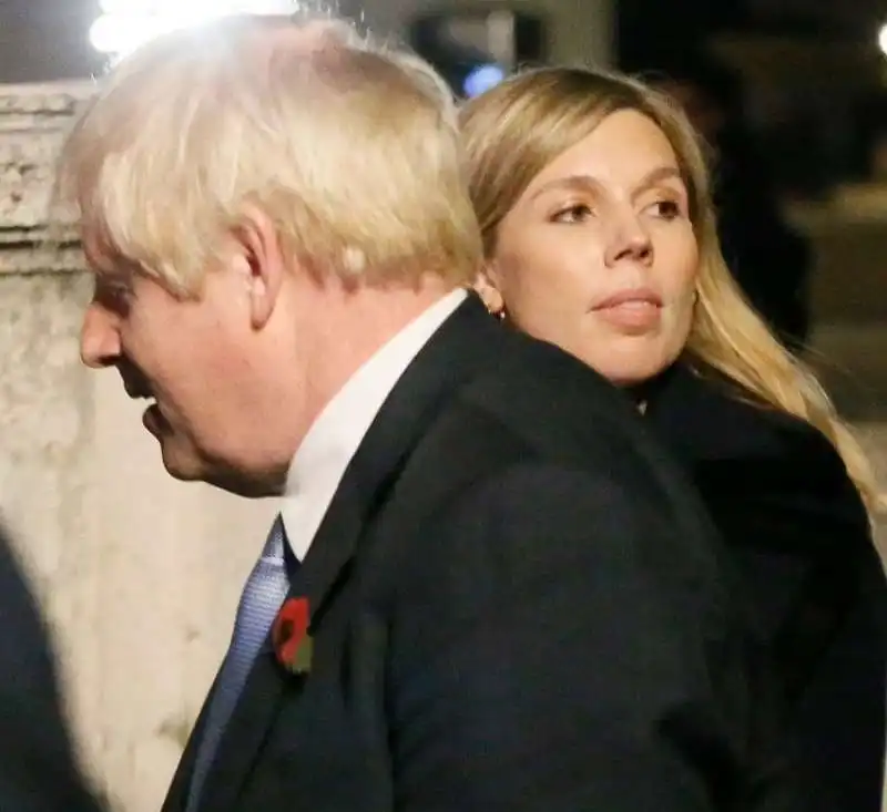 carrie symonds e boris johnson a roma 