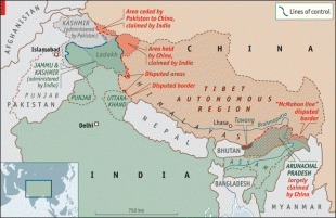 confine tra india e cina