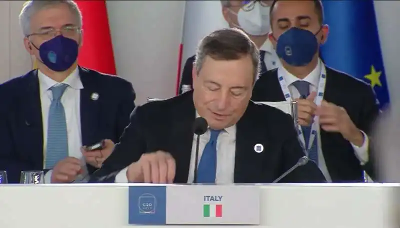 daniele franco mario draghi luigi di maio   g20  