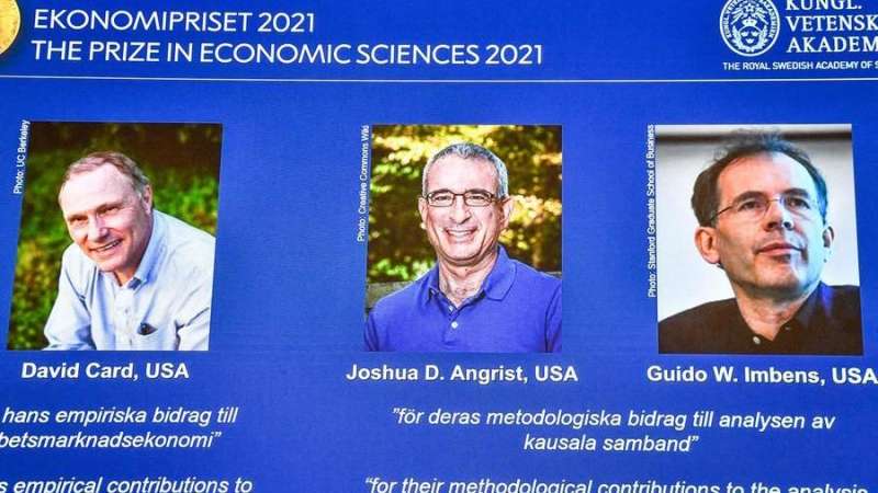 DAVID CARD JOSHUA ANGRIST GUIDO IMBENS - PREMIO NOBEL ECONOMIA 2021