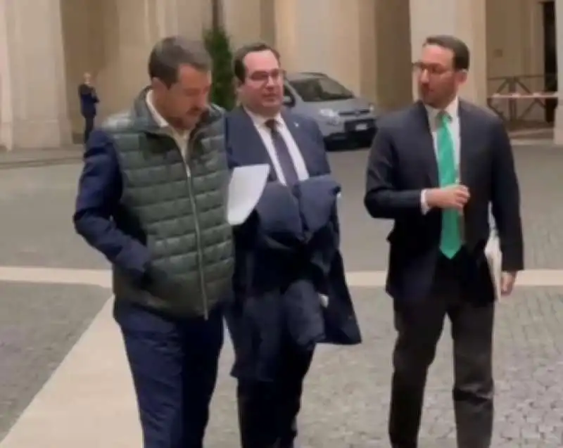 DURIGON E SALVINI ALL INCONTRO CON DRAGHI SULLE PENSIONI