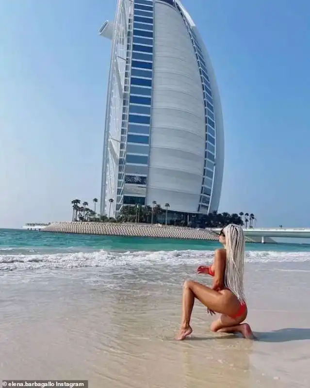 elena, influencer, a dubai