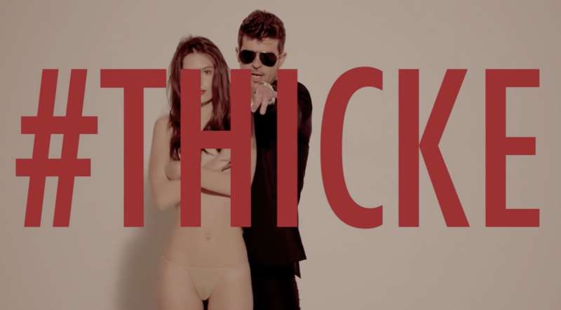 emily ratajkowski nel video di robin thicke 8