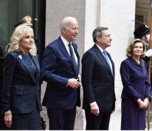 G20 BIDEN DRAGHI E LE RISPETTIVE FIRST LADY