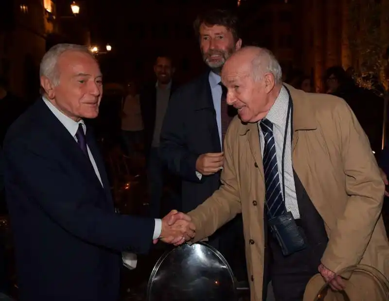 gianni letta  fausto bertinotti  dario franceschini  foto di bacco