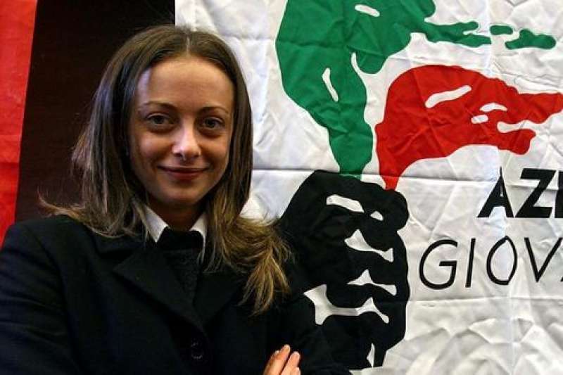 GIORGIA MELONI AI TEMPI DI AZIONE GIOVANI - ALLEANZA NAZIONALE