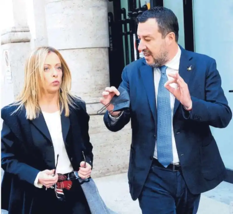 GIORGIA MELONI E MATTEO SALVINI 