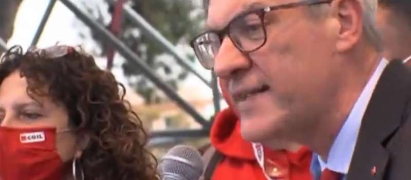 il leader della cgil maurizio landini 1