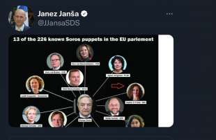 il tweet di janez jansa contro i burattini di soros