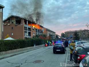 incendio in una palazzina di pinerolo