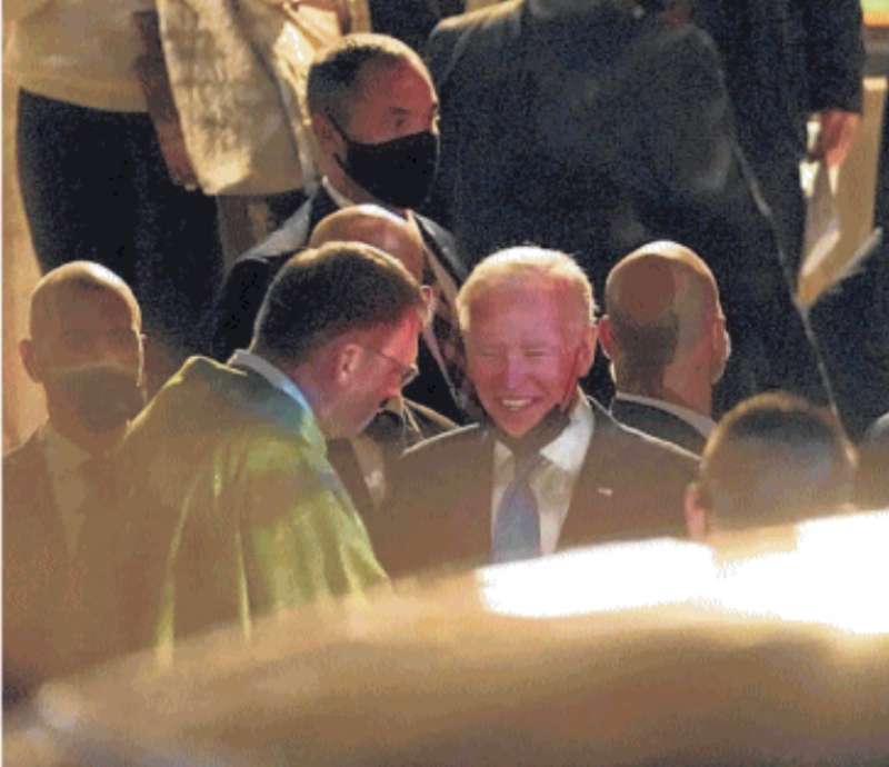 JOE BIDEN A MESSA NELLA CHIESA DI ST. PATRICK A ROMA