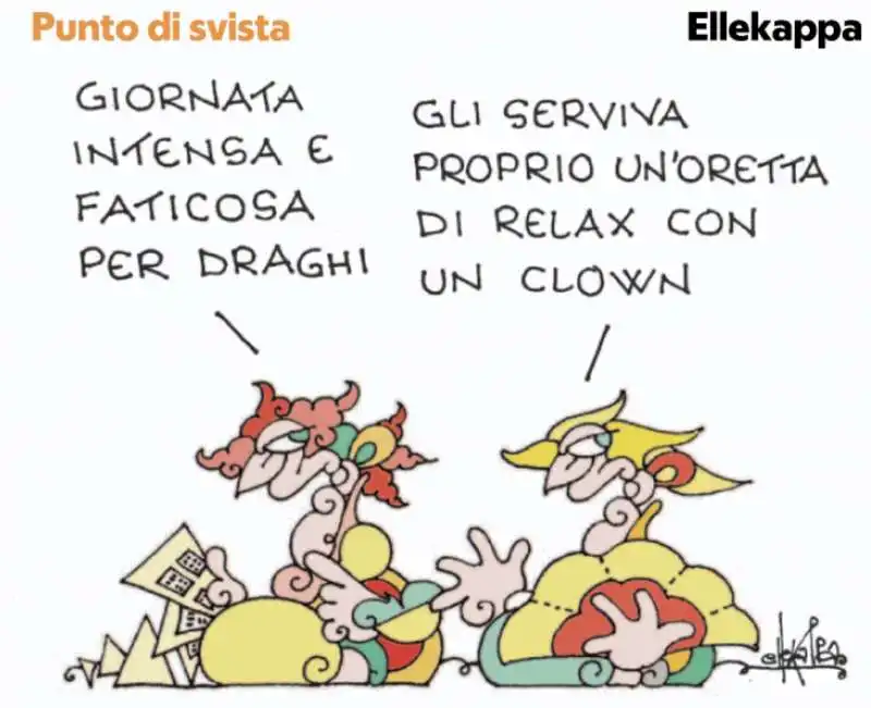 L'INCONTRO SALVINI DRAGHI BY ELLEKAPPA