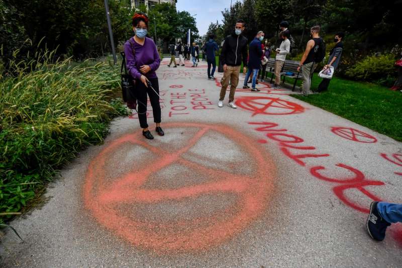 la protesta ambientalista a milano per il pre cop 2021 10