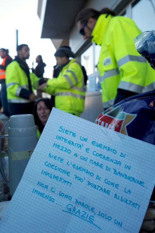 la protesta no green pass al porto di trieste 18