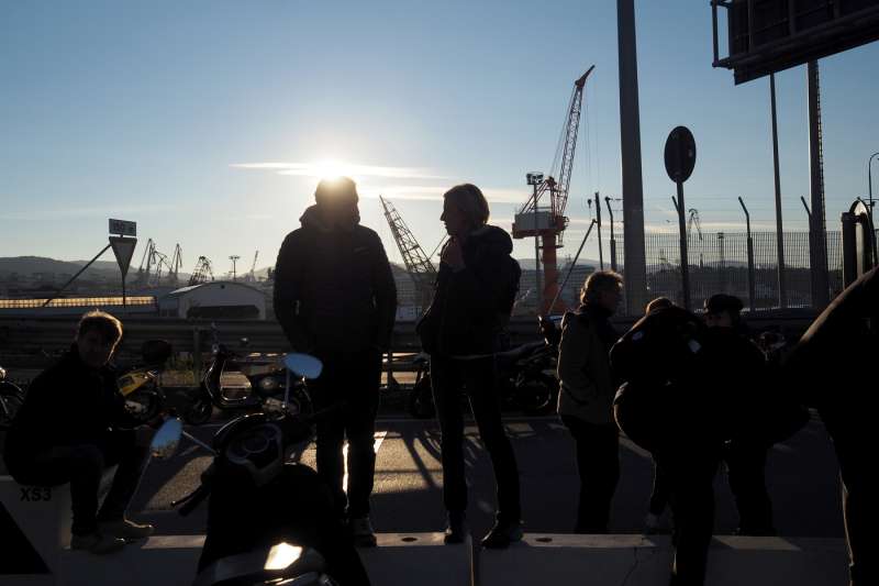 la protesta no green pass al porto di trieste 9