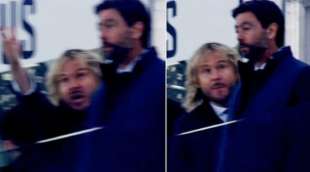 la sbroccata di pavel nedved in tribuna con agnelli