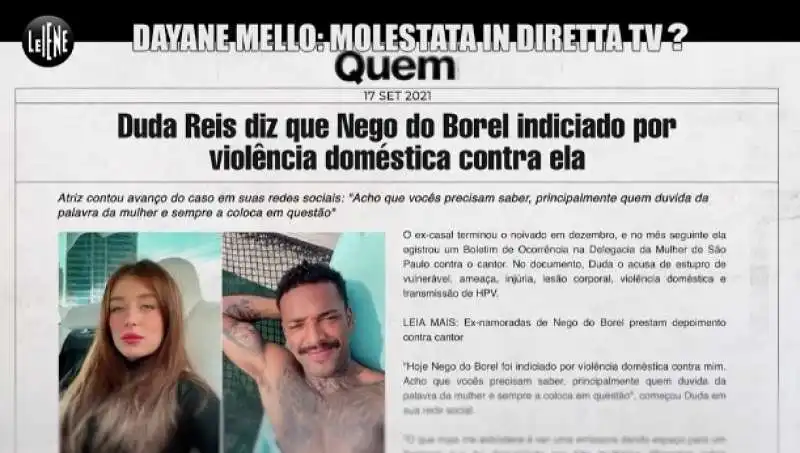 le iene e il presunto stupro di dayane mello 3