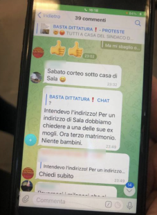 le minacce a beppe sala su telegram 11