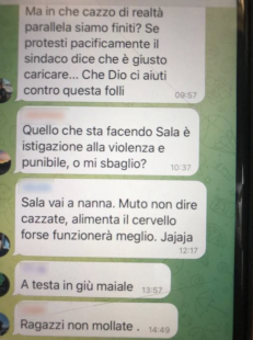 le minacce a beppe sala su telegram 2