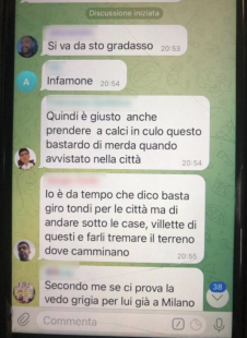 le minacce a beppe sala su telegram 8