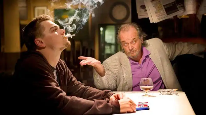 leonardo dicaprio jack nicholson   the departed 