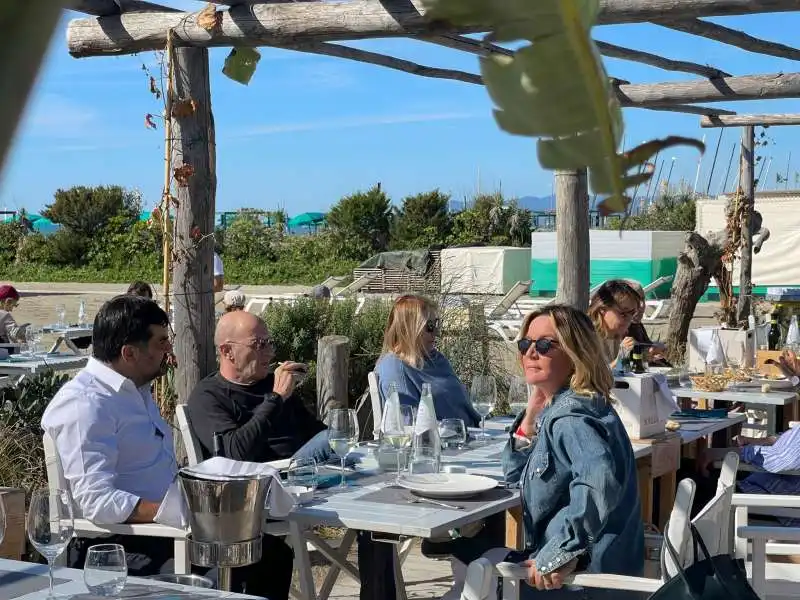 LUCA PALAMARA - ALESSANDRO SALLUSTI - PATRIZIA GROPPELLI A FORTE DEI MARMI