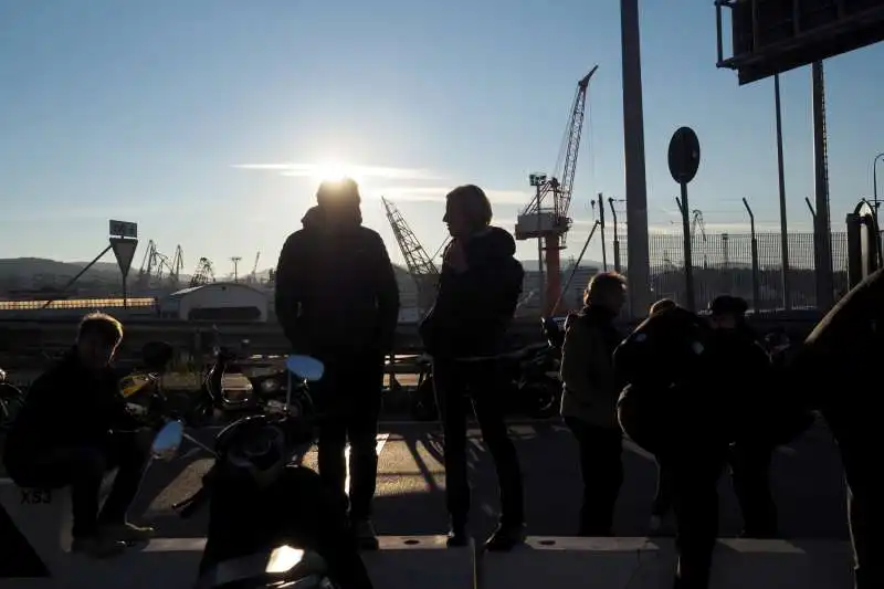 manifestazione no green pass a trieste 3