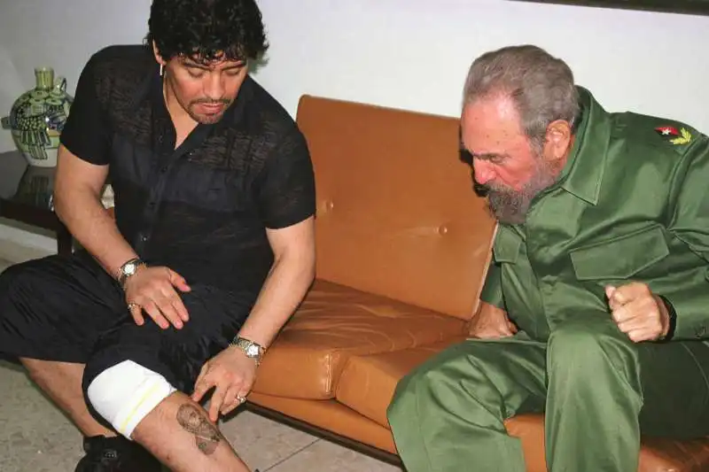 maradona e fidel 