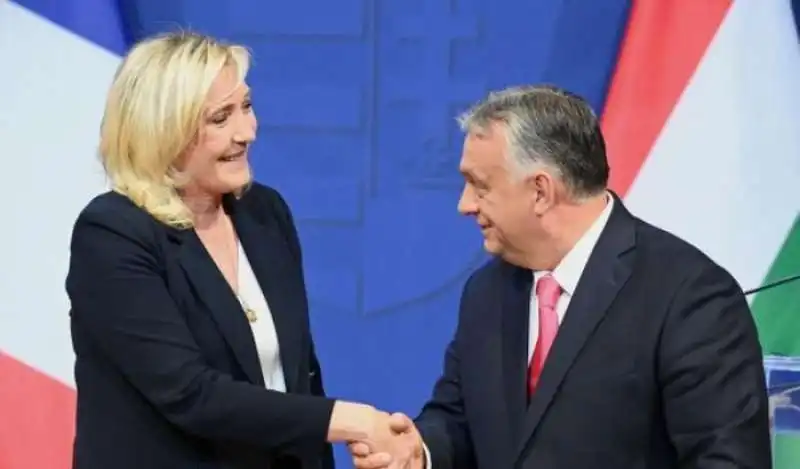 marine le pen viktor orban  