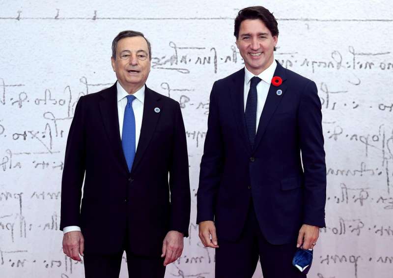 mario draghi justin trudeau