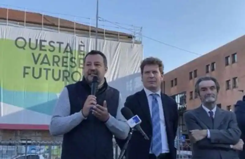 matteo salvini matteo bianchi attilio fontana 