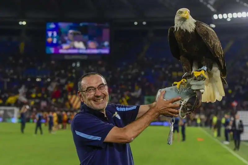 maurizio sarri e olimpia aquila della lazio