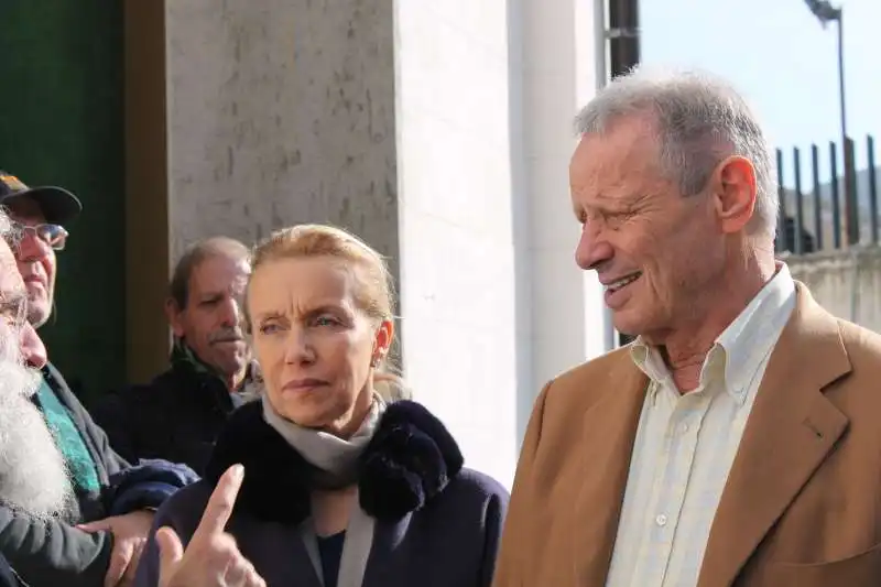 MAURIZIO zamparini CON LA MOGLIE Laura Giordani