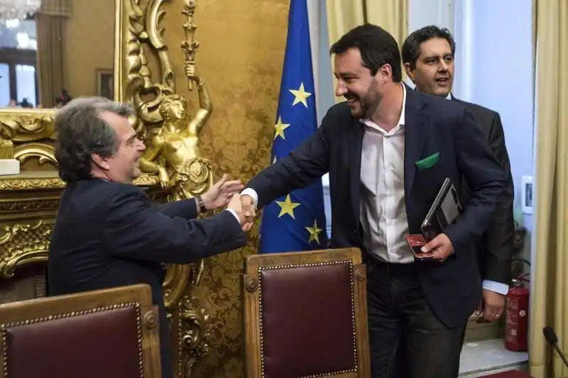 renato brunetta e matteo salvini