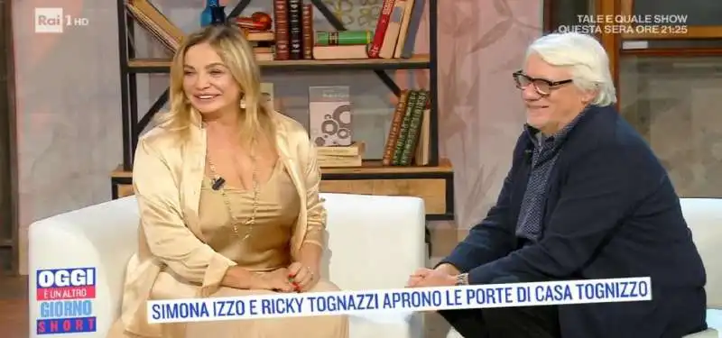 ricky tognazzi e simona izzo a oggi e' un altro giorno 2