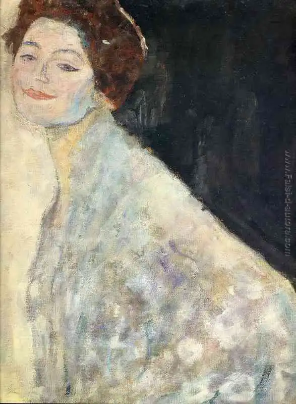 ritratto di signora in bianco, gustave klimt