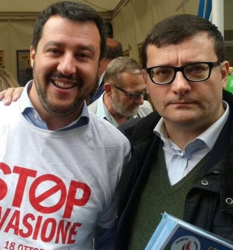 roberto jonghi lavarini con matteo salvini