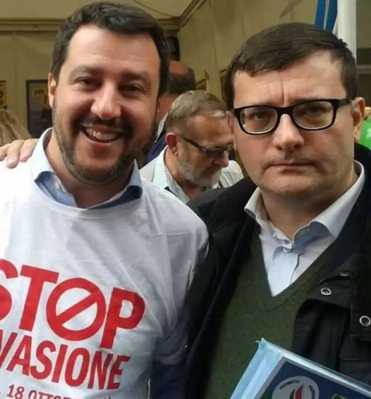 roberto jonghi lavarini con matteo salvini 