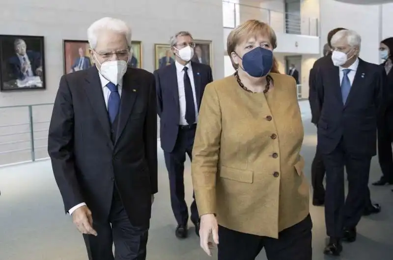 sergio mattarella  angela merkel 