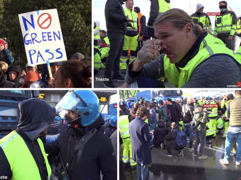 sgombero manifestazione porto trieste 9