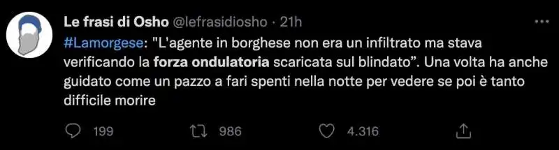 tweet e meme sulla forza ondulatoria di lamorgese   13