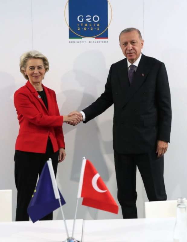 URSULA VON DER LEYEN RECEP TAYYIP ERDOGAN