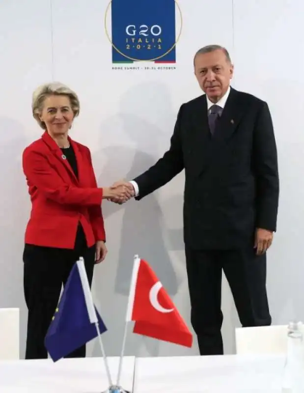 URSULA VON DER LEYEN RECEP TAYYIP ERDOGAN 