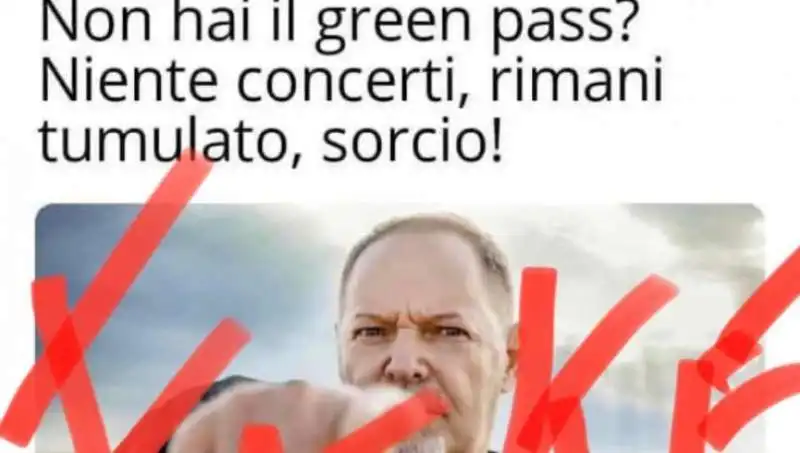 vasco rossi vs no vax