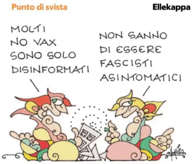 VIGNETTA ELLEKAPPA - NO PASS E NO VAX