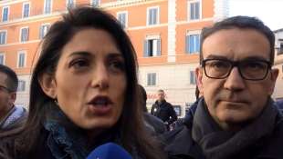 Virginia Raggi e Andrea Coia