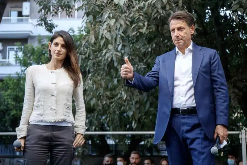 virginia raggi giuseppe conte