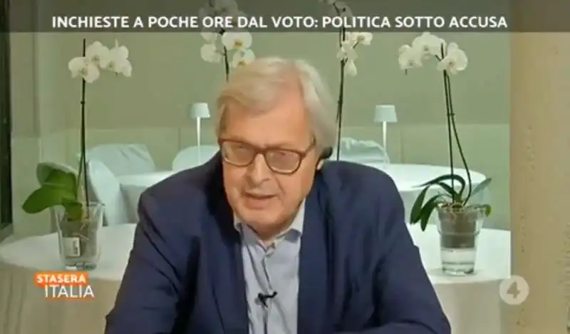 VITTORIO SGARBI A STASERA ITALIA