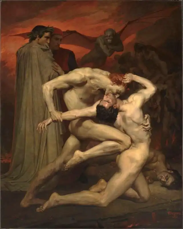 william adolphe bouguereau dante and virgil in hell