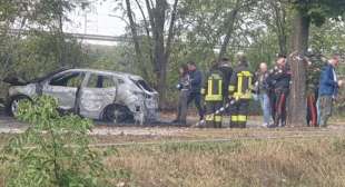 auto in fiamme a San Maurizio Canavese 2